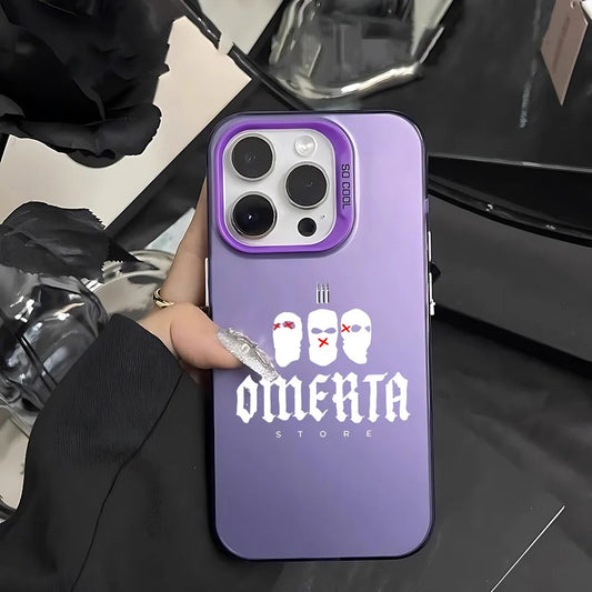 Coque OMERTA violette white gang